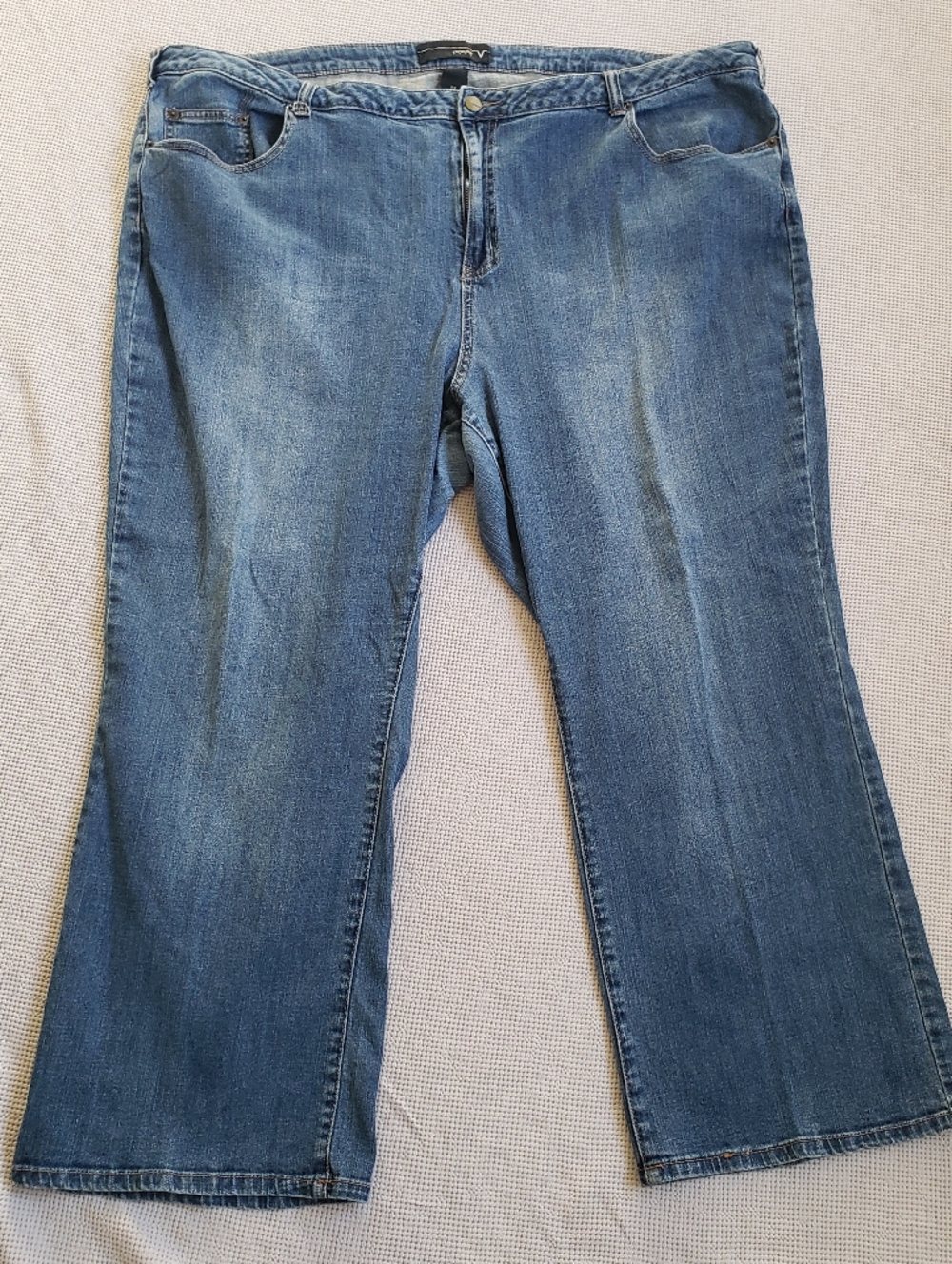 Venezia Classic Straight Leg Blue Jeans Size 29 Short Cotton Stretch